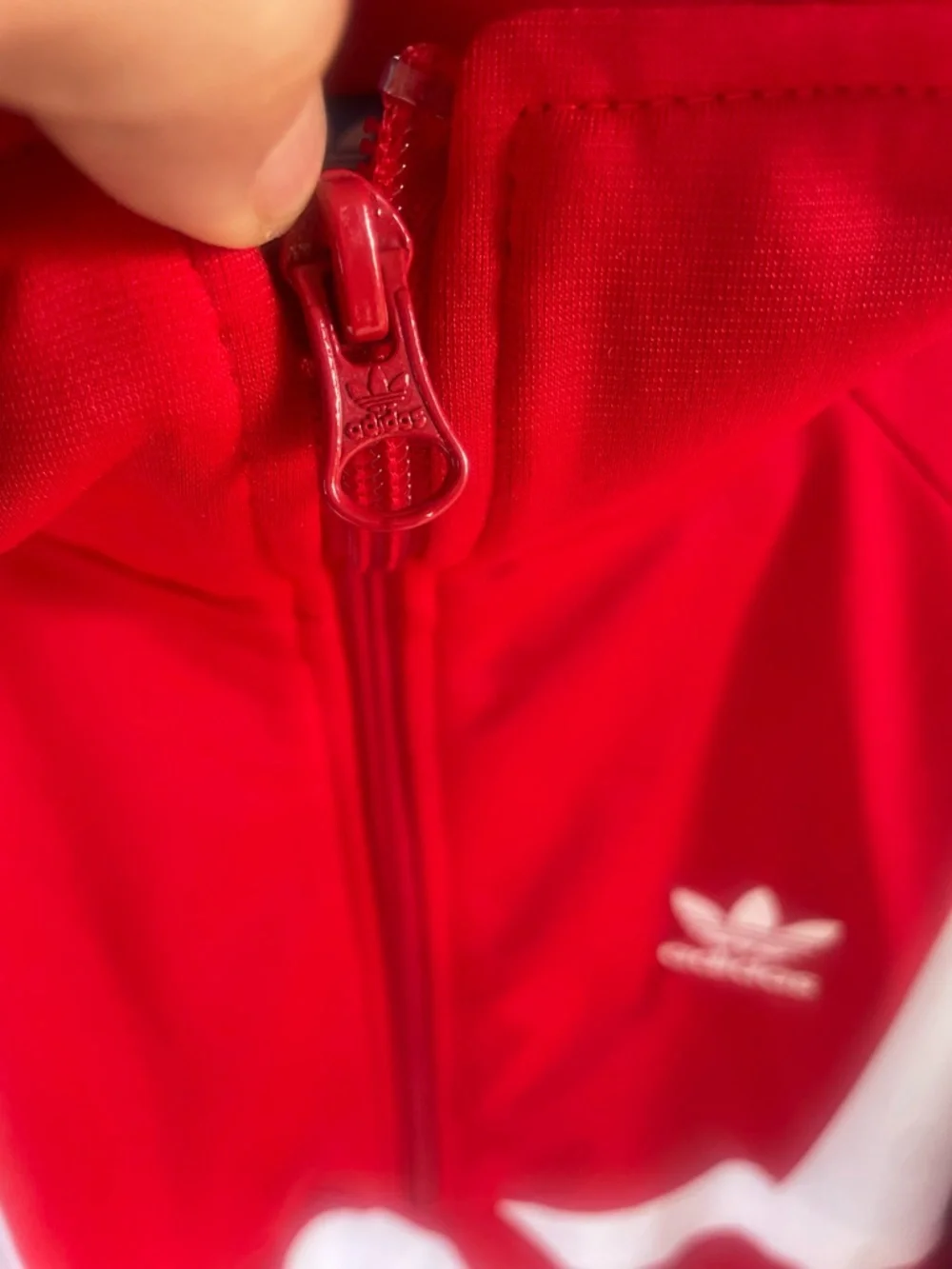 Adidas BOLD AGE track suit maxi Red & White Dress pockets - Picture 6 of 13